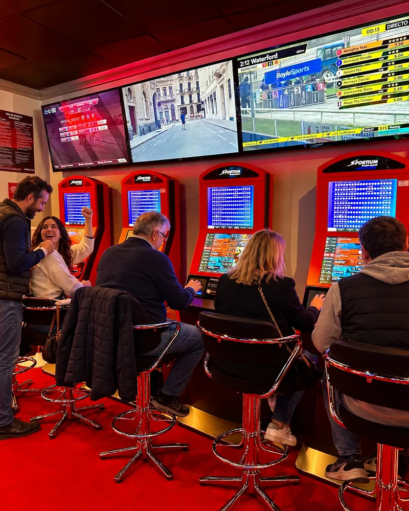 Sports betting area at Bingo Villalba